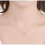 Aria Belle Sterling Silver Cubic Zirconia CZ Circle Pendant Necklace Jewelry Gift for Anniversary, Women, Mom, Wife