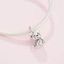 Pandora Jewelry Bulldog Puppy Dog Dangle Sterling Silver Charm