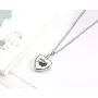 Nkoluky Urn Necklace for Ashes Memorial Heart Locket Stainless Steel Plated Pendant Keepsake Jewelry