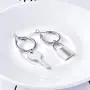 Asymmetric Key Lock Hoop Dangle Earrings Minimalist Geometric Big Circle Round Hook Drop Earring Women Fashion Ear Jewelry