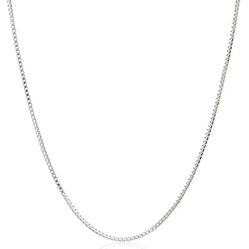 SA SILVERAGE Jewelry 925 Sterling Silver Box Chain Necklace Accessory Chain Matching Necklace, 16''- 32''