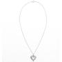 Victoria Townsend Cubic Zirconia Open Heart Pendant Necklace for Women (18'' Chain)