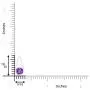 Flat Prong-Set Solitaire Amethyst Triangular Pendant Necklace in Silver (6mm Amethyst) Flat Prong-Set Solitaire Amethyst Triangular Pendant Necklace in Silver (6mm Amethyst)