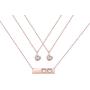 Daughter Gifts Mother Daughter Necklace Cubic Zirconia Love Pendant Necklace Mothers Day Gift