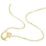 Agvana 14K Solid Yellow Gold Diamond Two Interlocking Infinity Double Circle Dainty Pendant Necklace Birthday Anniversary Fine Jewelry Valentines Day Gifts for Women Girls Lover Wife Mom Grandma, 16+2 Inch