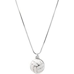 chelseachicNYC Perfect Striking White Volleyball Necklace