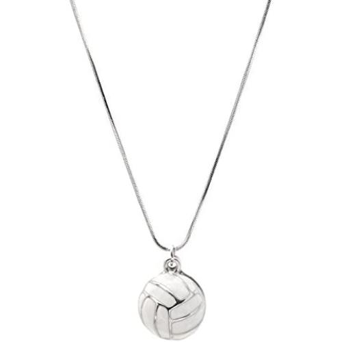 chelseachicNYC Perfect Striking White Volleyball Necklace