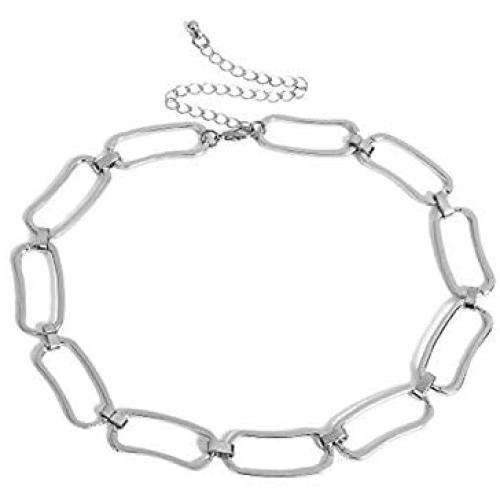 Paperclip Link Chain Necklace 14K Gold Plated Dainty Long Chain Necklace for Women Girls