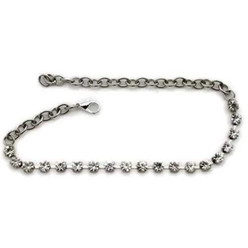 TFJ Women Western Jewelry Boot Bracelet Metal Chain Rhinestones String Shoe Charm Silver Color TFJ Women Western Jewelry Boot Bracelet Metal Chain Rhinestones String Shoe Charm Silver Color