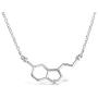 Sterling Silver Sideways Pendant Necklace