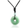Top Plaza Reiki Healing Crystal Gemstone Necklace Adjustable Protection Lucky Coin Pendant Necklaces Amulet Jewelry for Women Men