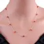 Swarovski Station Necklace Sterling Silver for Women 18 Inches Long Chain Necklace with Swarovski Crystals Swarovski Station Necklace Sterling Silver for Women 18 Inches Long Chain Necklace with Swarovski Crystals