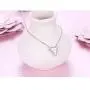 Valentines Day Gifts Created Opal Heart Necklace for Lover Women Girls 925 Sterling Silver Jewelry Pendant with Message Love You Forever Mothers Day Jewelry