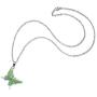 Temperature Sensing Color Changing Butterfly Necklace Colorful Transfer Womens Fashion Pendant Necklaces Stainless Steel Jewelry as Birthday for Women Girls