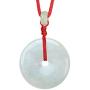 Dahlia Circle/Donut/Coin Jade Pendant Necklace Genuine Certified Grade A Jadeite
