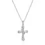 925 Sterling Silver Filigree Openwork''Mom'', Diamond, Cross or Four Leaf Clover Heart Pendant Necklace, 18'' 925 Sterling Silver Filigree Openwork''Mom'', Diamond, Cross or Four Leaf Clover Heart Pendant Necklace, 18''