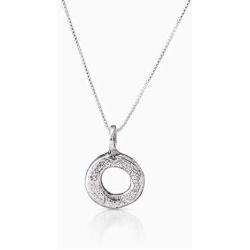 Joolala Karma Infinity 925 Sterling Silver Necklace for Woman Elegant and Stylish – Gorgeous Oxidized Finish - 16