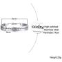 VNOX Christian Jewelry Stainless Steel Fruits of The Spirit Handstamp Inspirational Cuff Bangle Bracelet,7.3''