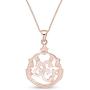 Jewel Zone US OM, OHM, AUM Symbol Pendant Necklace 14k Gold Over Sterling Silver