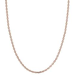 Honolulu Jewelry Company 14K Solid Rose Gold Cable Chain Necklace