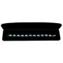 RB Gems Sterling Silver 925 Tennis Bracelet 9.67 Carats Genuine Turquoise and White Topaz, Rhodium-Plated