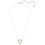 SWAROVSKI Womens Infinity Heart Jewelry Collection, Rhodium Finish, Mixed Metal Finish, Clear Crystals