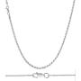 925 Sterling Silver chain Italian diamond cut Rope Chain 1.3 mm, 1.5 mm, 2 mm, 2.3mm, 2.5mm, 3mm For Women & Men 16-36 Inches New Solid 925 Italy Necklace - Lobster Claw Clasp With Extra Clasp