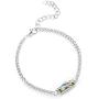 WEILYDF Crystal Pendant Luxury Imitation Gemstone Bracelet Exquisite Leaf Wrapped Crystal Bangle Gift Jewellery for Unisex (Bracelet 2) WEILYDF Crystal Pendant Luxury Imitation Gemstone Bracelet Exquisite Leaf Wrapped Crystal Bangle Gift Jewellery for Unisex (Bracelet 2)