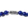 Shop LC 925 Sterling Silver Lapis Lazuli Beads Strand Necklace Women Jewelry For Gifts Anniversary 18''