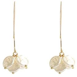 YUNXI New Vintage Earring Geometric Shell Earrings For Women Girl BOHO Resin Drop Earrings Fashion Jewelry