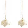 YUNXI New Vintage Earring Geometric Shell Earrings For Women Girl BOHO Resin Drop Earrings Fashion Jewelry