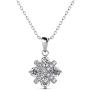 St.Claire Swarovski Jewelry Necklaces for Women 18K Rose Gold Cross Octagonal Pendant Necklace 925 Sterling Silver Birthstone Pendant Necklaces for Women Jewelry Birthday Happy Mother‘s Day Gift for Women