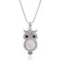 Niumike Crystal Insert Owl Necklace, 18” Lucky Tree Body Pendant Necklaces for Women and Girls Niumike Crystal Insert Owl Necklace, 18” Lucky Tree Body Pendant Necklaces for Women and Girls