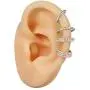 DEETO 16G 4Pcs 316L Stainless Steel Zircon Septum Nose Ring hoops Cartilage Earrings, Tragus Helix Earrings, Nose Rings, Piercing Jewelry DEETO 16G 4Pcs 316L Stainless Steel Zircon Septum Nose Ring hoops Cartilage Earrings, Tragus Helix Earrings, Nose Rings, Piercing Jewelry
