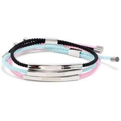 Tally Puppy Kindness Engraved Braided Bracelet Inspirational Bracelets Encouragement Gifts for Women Mantra Bracelets Women Thinking of You Gifts for Women Meaningful Gifts Adjustable Bracelet