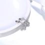 Deelan Mickey Jewelry Stud Earrings For Women Mouse Drop Dangle Charm Rose Gold Platinum Plated Zircon Earring