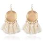 Stamping Tassel Earrings Bohemian Tassle Drop Earrings Hanging Fashion Jewelry for Women
