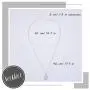 Hermashy Boho Layered Tiny Opal Drop Necklace Silver Party Beaded Chain Lariat Necklaces Choker Jewelry Gift for Women and Girls (Silver)