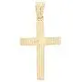 Ioka - 14K Yellow Gold Cross Religious Charm Small Thin Pendant For Necklace or Chain Ioka - 14K Yellow Gold Cross Religious Charm Small Thin Pendant For Necklace or Chain