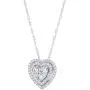 Olivia Paris White Gold 1/2 Ct. Diamond Heart Double Halo Pendant Olivia Paris White Gold 1/2 Ct. Diamond Heart Double Halo Pendant