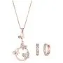 Crystalline Azuria Rose Gold Jewelry Butterflies Jewelry Sets White Zirconia Crystals Pendant Necklace 18'' Huggies Earrings 18K Rose Gold Plated Costume Jewelry for Women Crystalline Azuria Rose Gold Jewelry Butterflies Jewelry Sets White Zirconia Crystals Pendant Necklace 18'' Huggies Earrings 18K Rose Gold Plated Costume Jewelry for Women
