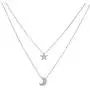 Gbell Simple Womens Doublelayer Necklace Star and Moon Pendant Necklace - Fashion Gold Silver Neck Chains Choker for Teen Girls Ladies Women Party Ball Date Jewelry Gbell Simple Womens Doublelayer Necklace Star and Moon Pendant Necklace - Fashion Gold Silver Neck Chains Choker for Teen Girls Ladies Women Party Ball Date Jewelry