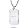 Bling Jewelry Personalize Inspirational Message Religious Mantra Stackable Military Style Serenity Prayer Dog Tag Pendant Necklace for Men Teen Silver Tone Stainless Steel Bling Jewelry Personalize Inspirational Message Religious Mantra Stackable Military Style Serenity Prayer Dog Tag Pendant Necklace for Men Teen Silver Tone Stainless Steel