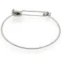 AILUOR Fashion Safety Pin Hook Bangle Bracelet, Vintage Punk Classic Simple Love Bracelet Jewelry Unisex