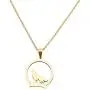 HAQUIL Fashion Jewelry 18k Gold Plated Stainless Steel Dainty Howling Wolf Pendant Chain Necklace for Women and Girls, 17.7'' HAQUIL Fashion Jewelry 18k Gold Plated Stainless Steel Dainty Howling Wolf Pendant Chain Necklace for Women and Girls, 17.7''