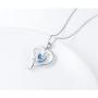 JZMSJF 925 Sterling Silver I Love You Mom Love Heart Necklace Dog Mom Animal Paw Print Pendant for Mother Women Wife