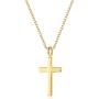 Sllaiss 925 Sterling Silver Tiny Cross Pendant Necklace for Women Men Simple Cross Necklace Box Chain 16 Dainty Jewelry Gift