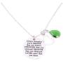 Aibeads You are Braver Than You Believe Awareness Necklace Birthstone Graduation Gift Best Friend Encouragement Gifts