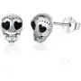 925 Sterling Silver Skull Studs Punk Earrings, Hypoallergenic Post Earrings for Sensitive Ears, Skull Jewelry Mother Day Gift for Women Girlfriend Daughter with Gift Box