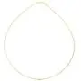 1mm thick 14k gold plated solid sterling silver 925 Italian Omega chain necklace spring ring clasp - inch 12''/30cm, 14''/35cm, 16''/40cm, 18''/45cm, 20''/50cm, 22''/55cm, 24''/60cm
